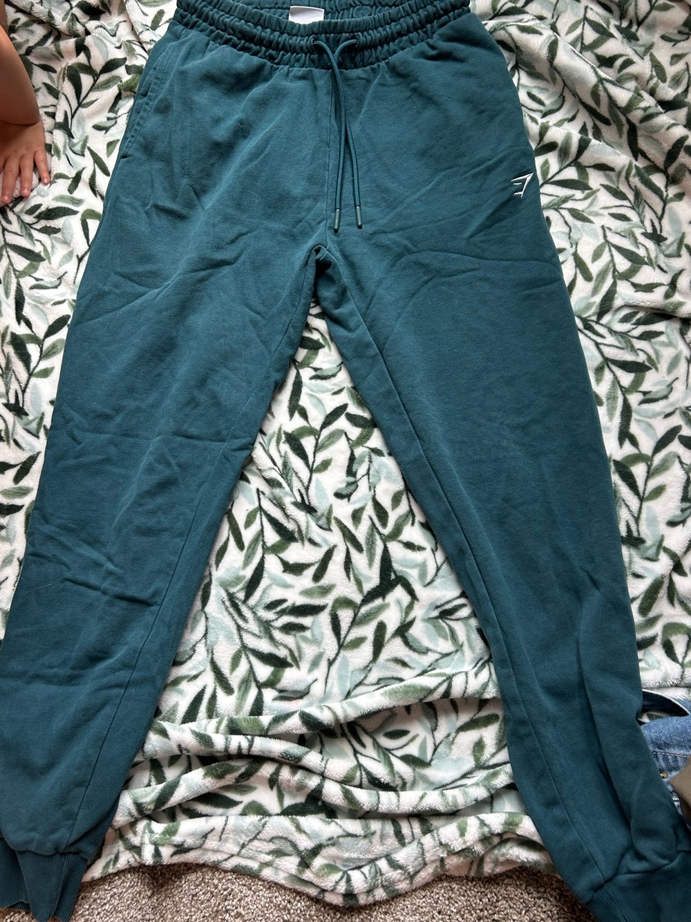 Gymshark Teal Kids Joggers - Deep Teal Sweatpants